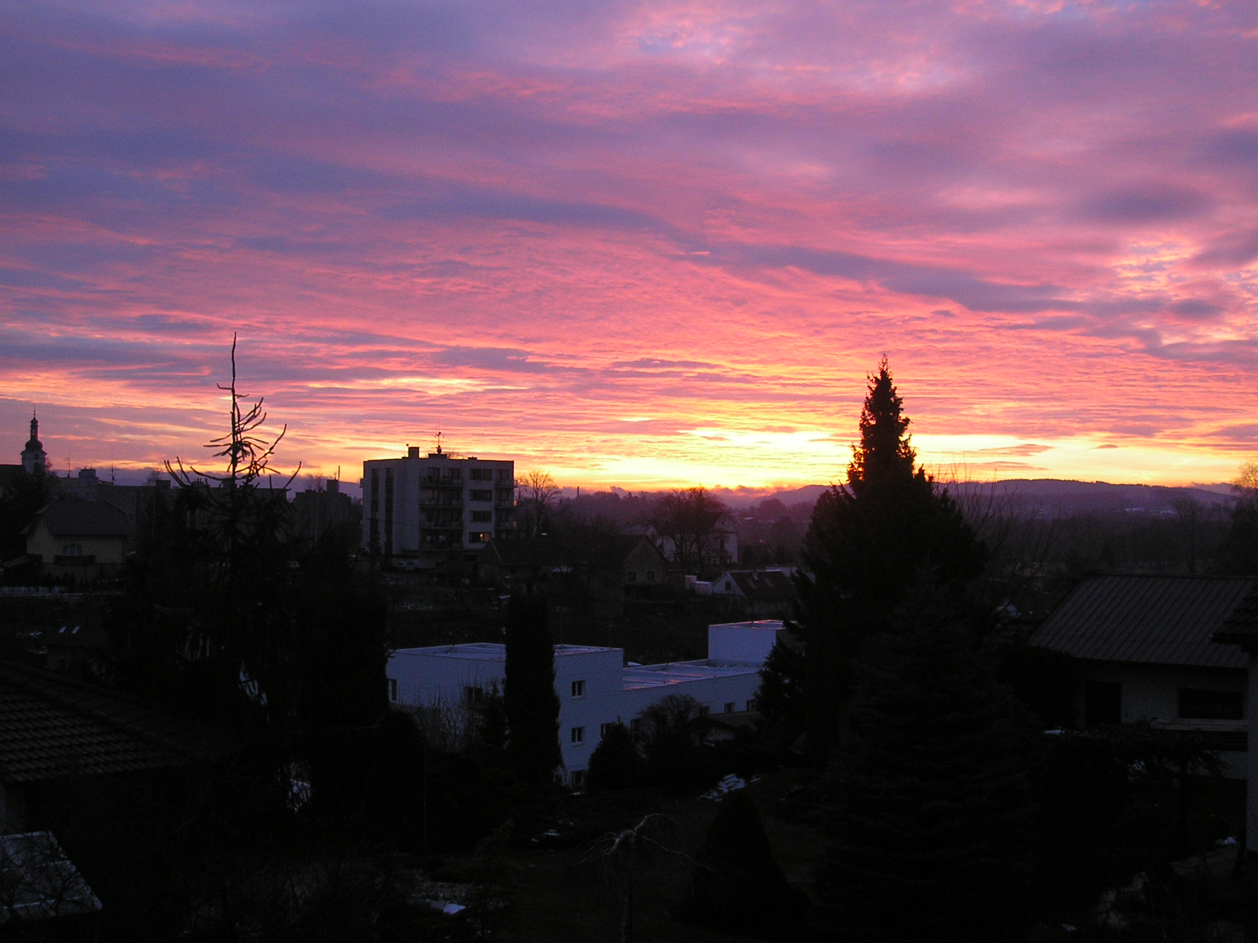 východ slunce - 9. leden 2011